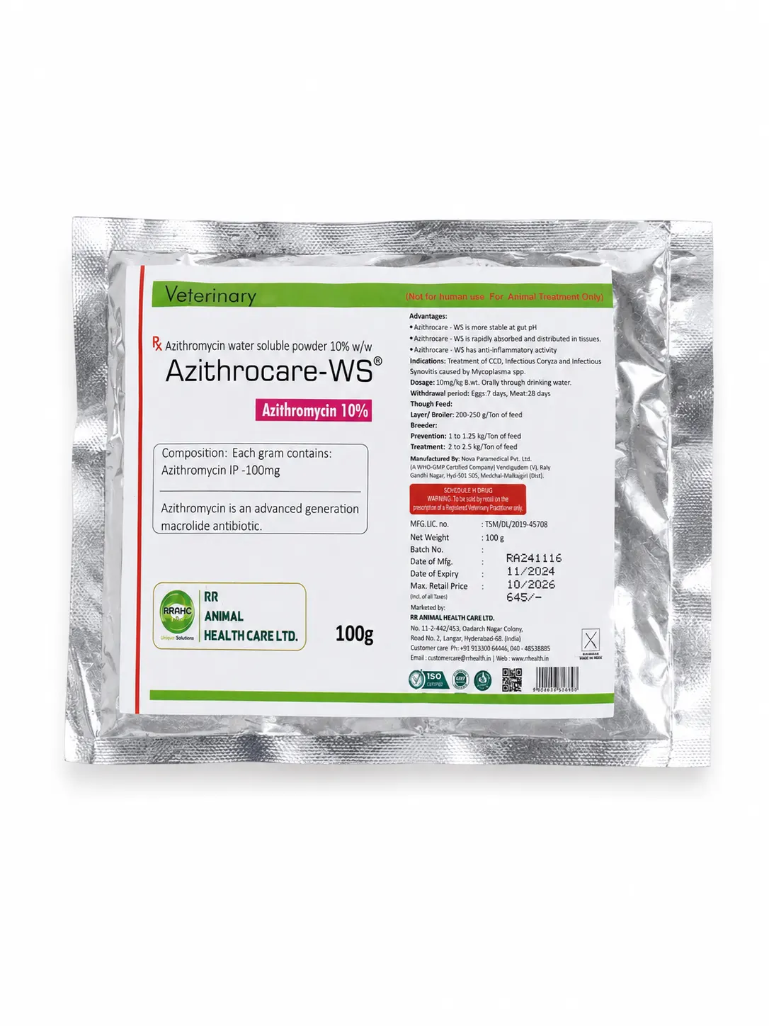Antibiotics - AZITHROCARE-WS